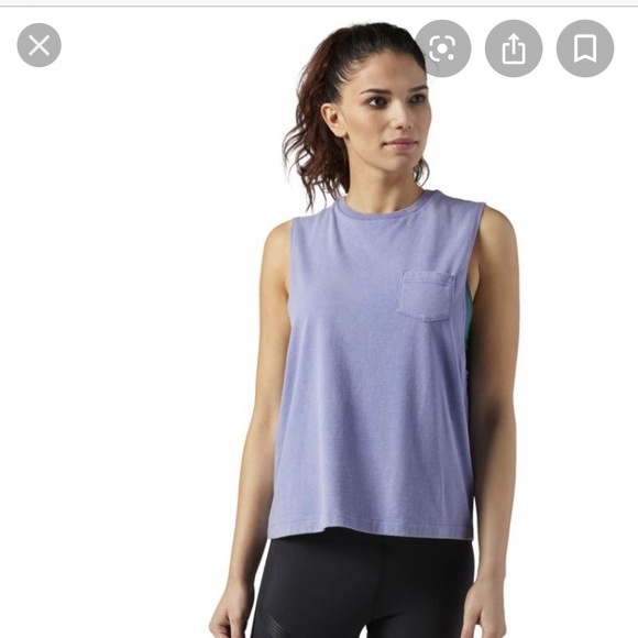 Reebok stone wash muscle tank size S - Picture 1 of 5